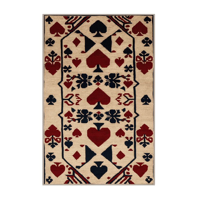 Machine Washable French Brown Area Rug