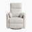 Tinashe 33" Modern & Contemporary Textured Microfiber Swivel Glider Reclining Chair with 2 Matching Pillows Included & Gentle Gliding Motion-1509287807