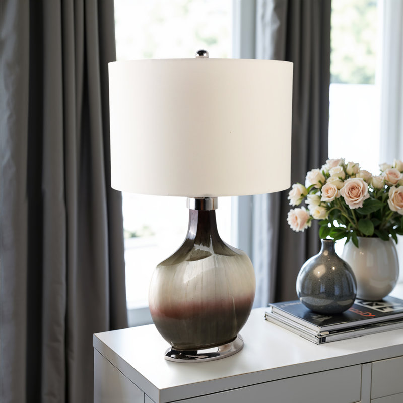 Sagebrook Home 32" Eaves Handfinished Glass Table Lamp