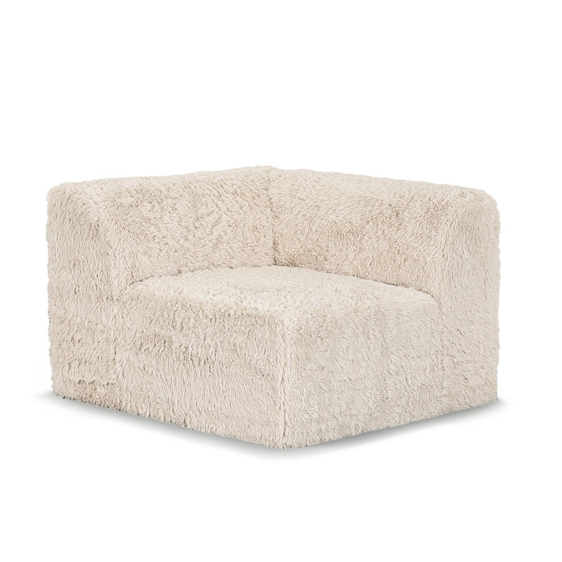Chaise de coin Cathryn, Beige