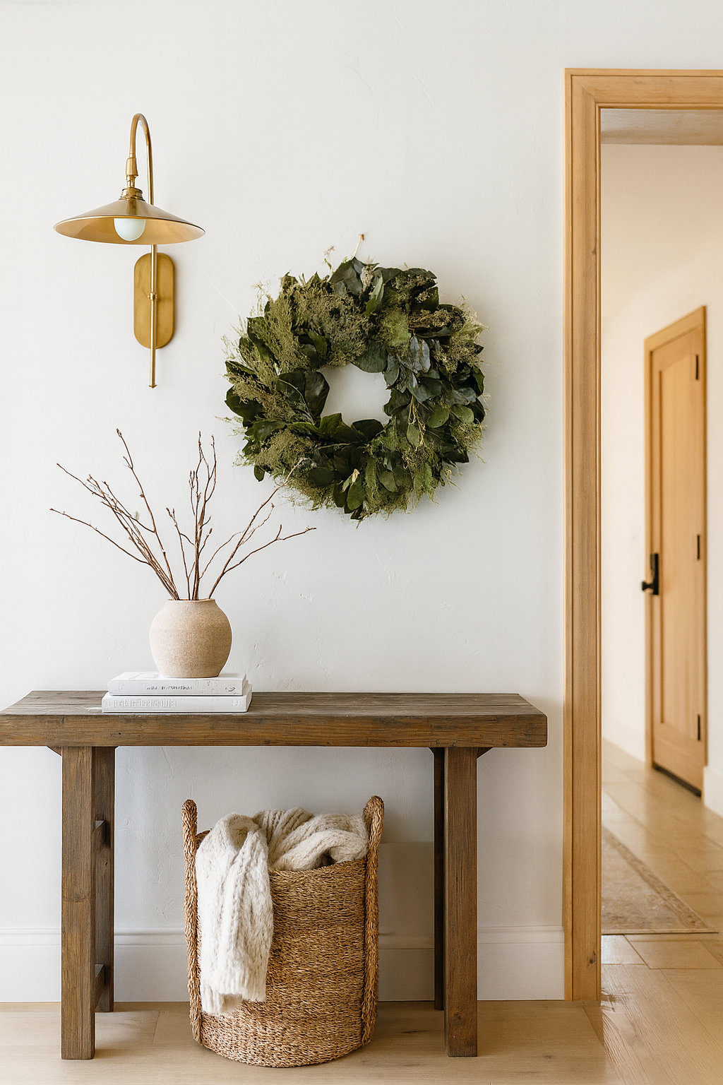 22" Handcrafted Oats Wreath