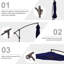 Parasol en porte-à-faux décalé en acier avec manivelle 120 po Haque-1848393006-1821059794