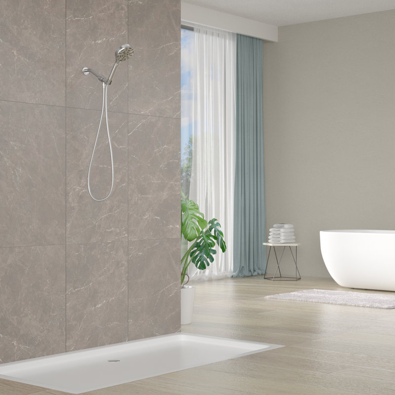 Handheld Shower Head 1.8 GPM with Self-Cleaning, Brushed Nickel