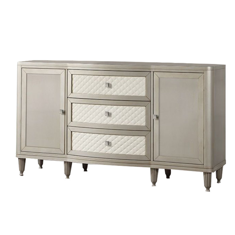 Mayim Sideboard Console, 3 Drawers, 2 Cabinets, Stone Top