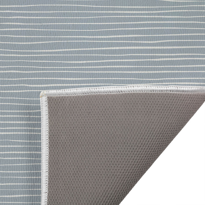 Paillasson Ricky, L 21 po x L 34 po, Bleu ardoise / bleu