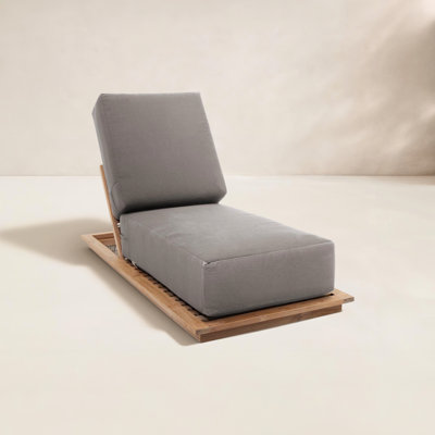 Hermosa Outdoor Teak Chaise Lounge