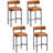 30" Modern Faux Leather Upholstered Bar Stool with Curved Low Back and Metal Frame-992528421-992528423