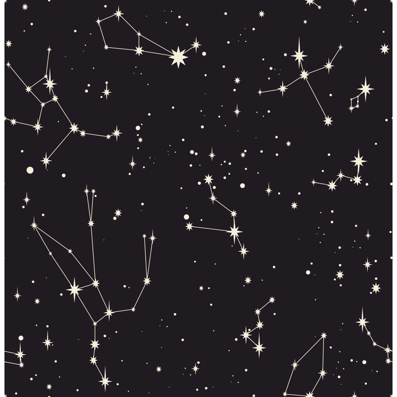 Star Constellation Peel And Stick Wallpaper, 10.42" L x 25" W