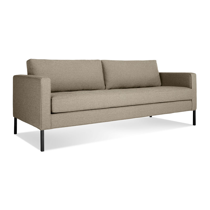 Paramount Sofa, Sanford Ceramic Crossweave, Metal, 32" H x 95" W x 34" D