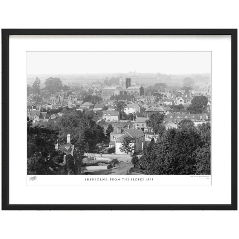 Sherborne, From The Slopes 1895 by Francis Frith - Single Picture Frame Print, 60cm H x 80cm W x 2.3cm D