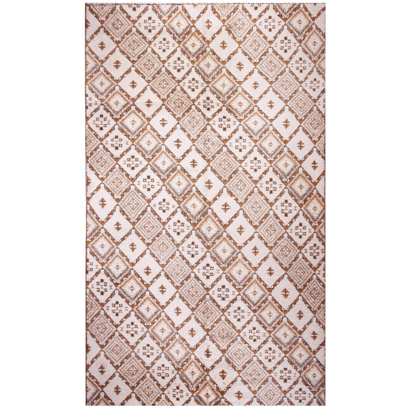 Vintage Oversized Berber Moroccan Tribal Design Rug