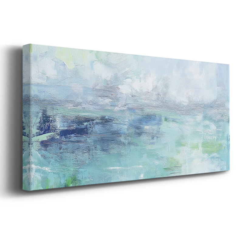 Toile tendue abstraite Seris 6 # XCII-Wide Gallery, H 20 po x l 50 po