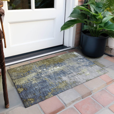 Tapis kaki Xhevrie intérieur / extérieur lavable à la machine