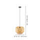 Sonal Single Light Bamboo Dimmable Pendant