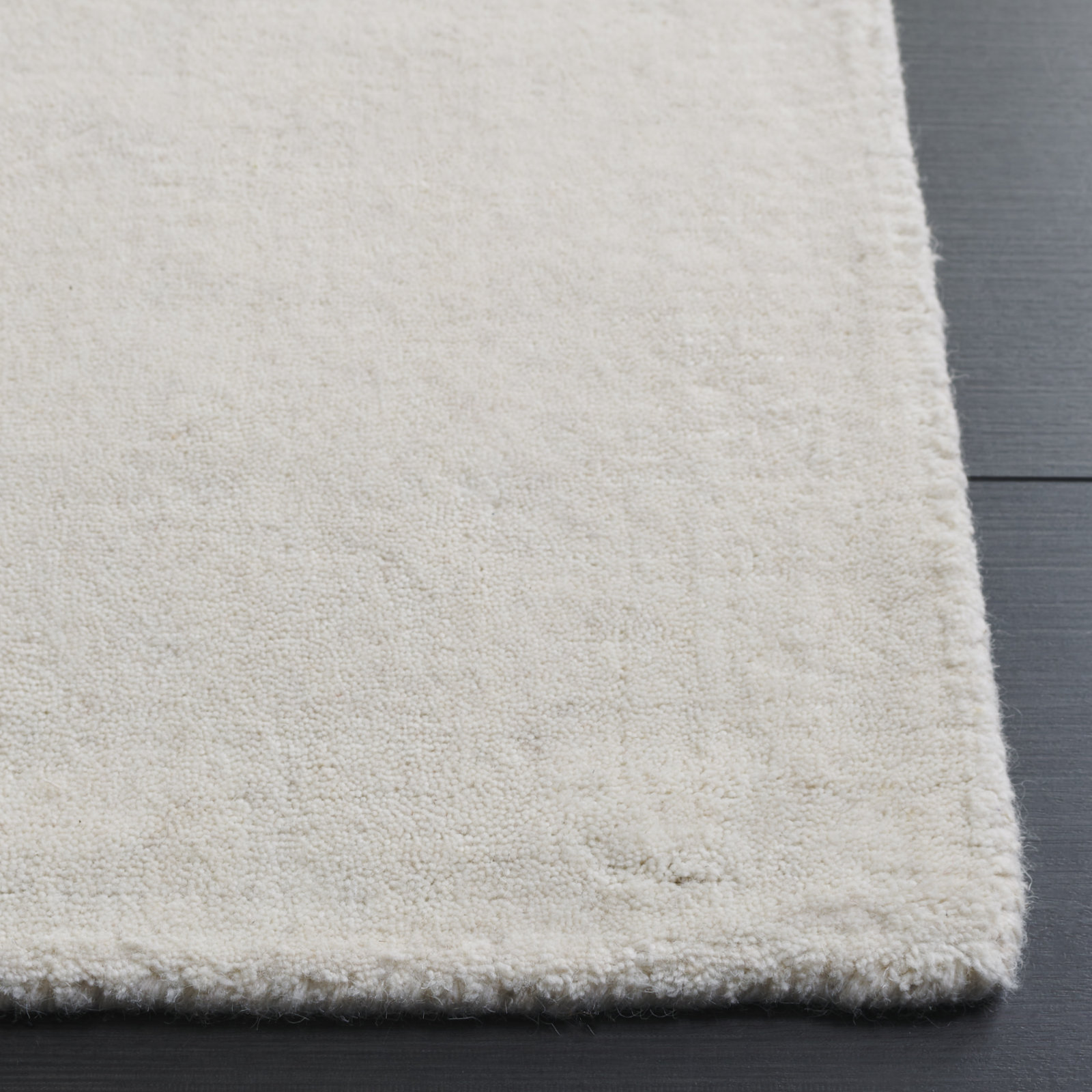 Kyrie Ivory Hand-Loomed Wool Rug, Rectangle 3' x 5'