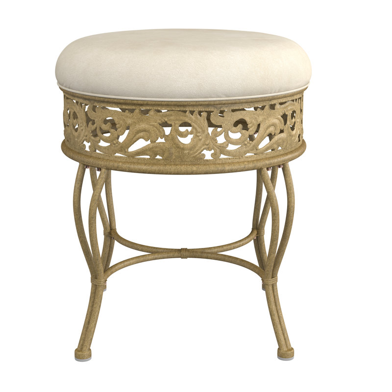 Kaye Backless Metal Vanity Stool
