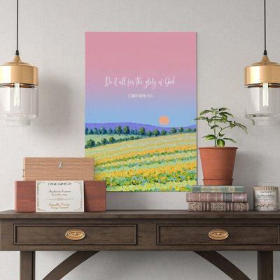 Canvas Wall Art Christian Sunset Landscape Canvas Wall Art Vintage Poster Print Home Decor