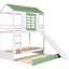 Lit superposé simple surdimensionné avec glissière maniable et lit gigogne en blanc + - Augmente la valeur de divertissement de la chambre à coucher modifiables pour créer un look de chambre à coucher distinctif
