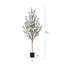 Adcock Artificial Olive Plants with Realistic Leaves and Natural Trunk, Fake Potted Tree Home Decor-483326338