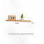 Tablette murale flottante en bois massif-502267153