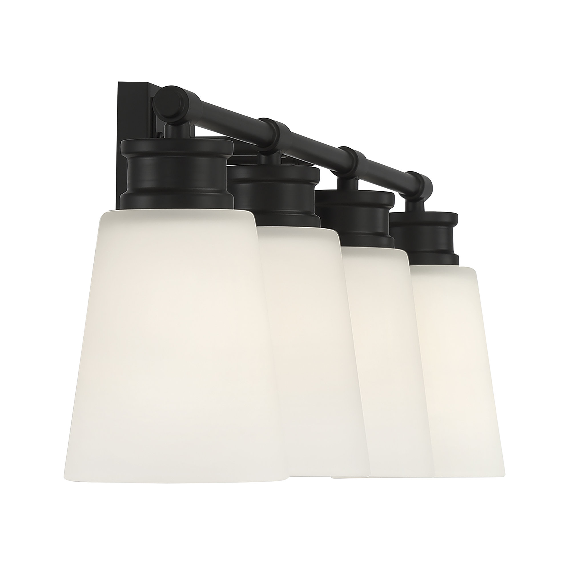 Orlanda 4-Light Dimmable Vanity Light, Matte Black