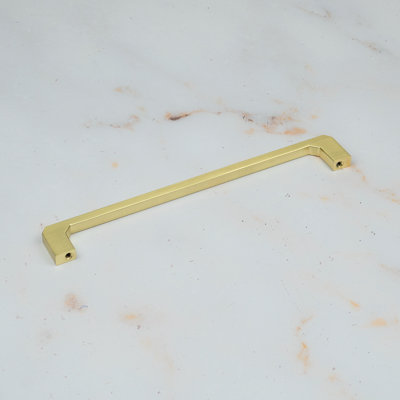 Brushed Brass Angled End D-Bar Handles