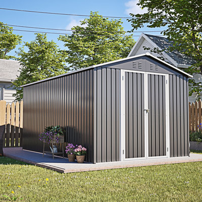 Outdoor Lockable Secure Metal Shed