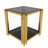 Modern Black Mirror End Table