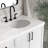 ARIEL Kellie 72 Double Sink Bathroom Vanity with Carrara Quartz Top-99405159