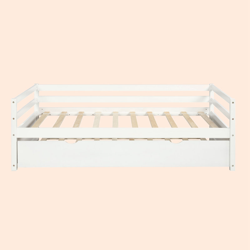 Lit plateforme simple, Blanc