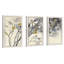 Magnolias jaune gris - peinture de cadre photo 3 pièces-2034155030