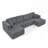 U shape Modular Sectional Sofa-589818094
