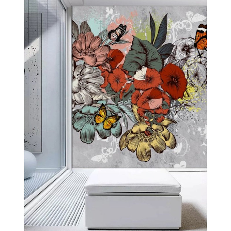 Papier peint amovible Botanic Exotic Floral, L 9 po x l 15 po