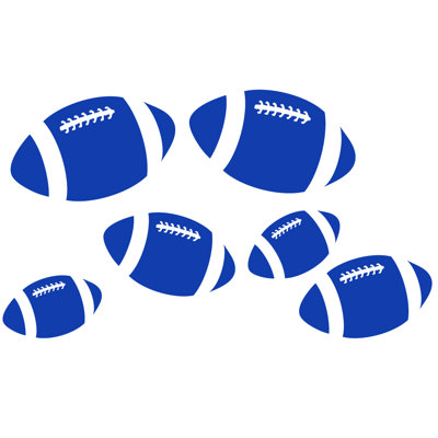 Décalcomanie murale footballs