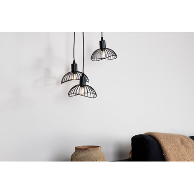Asuka 3 - Light Black Cluster Pendant