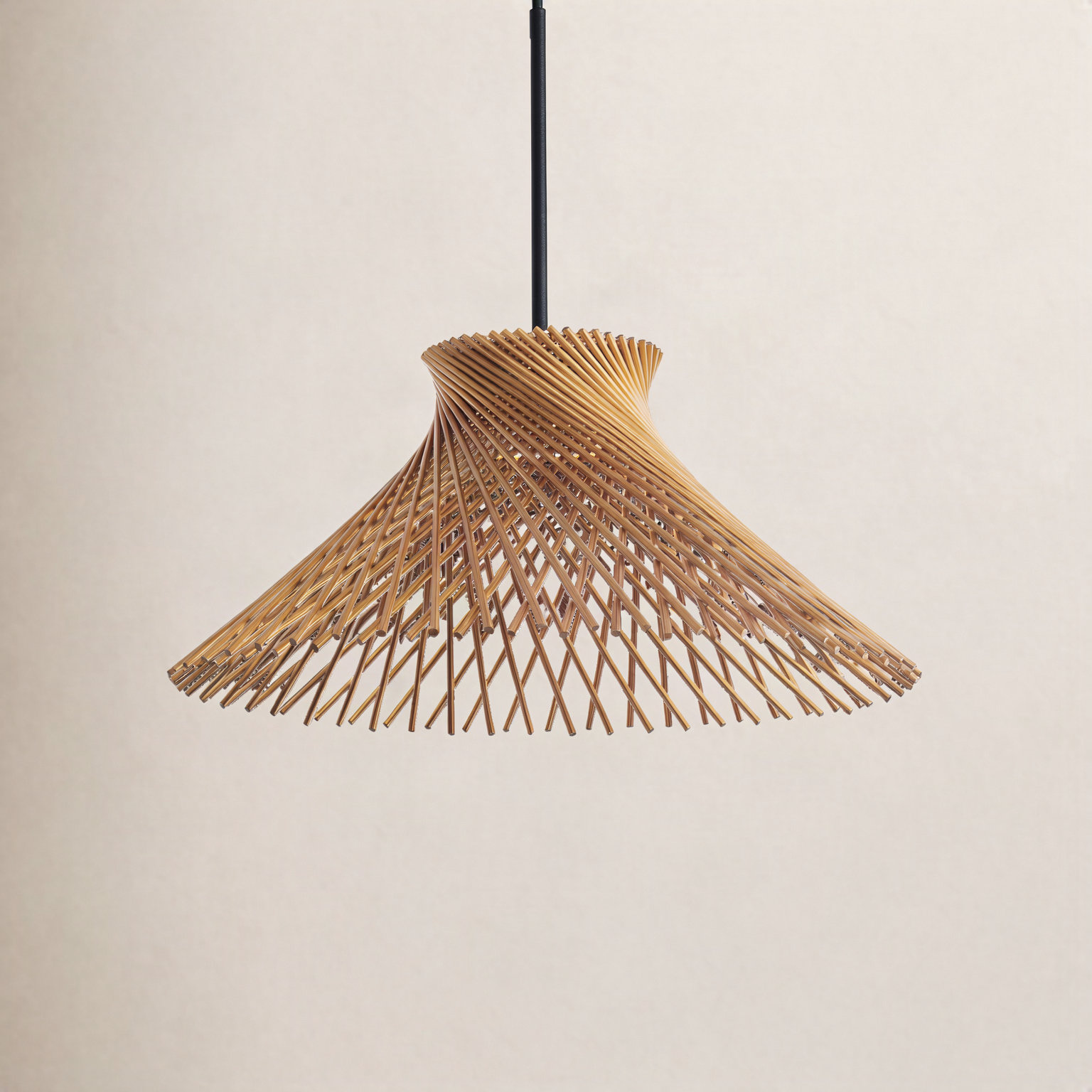 Zenya Single Light Dimmable LED Pendant, Gold