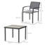 Square 5 - Piece 4 - People 87Cm L Outdoor Table Set