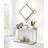 Asbury Accent 45"x45" Mirror, Mirrored & Chrome Finish