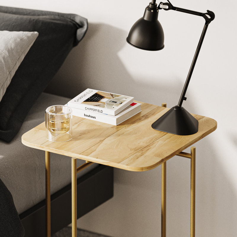 Glorias End Table, Gold