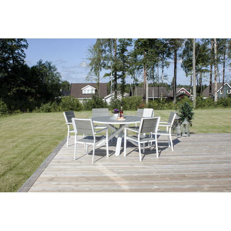 Akia Round Metal Outdoor Coffee Table , 140cm W 140cm D
