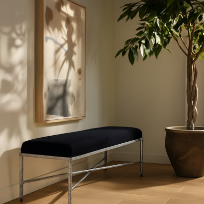Banc en tissu Iyania Chenille