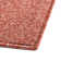 Everyday Solid Machine Woven / Power Loomed Performance Rust Red Rug