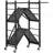 2-Tier Foldable Storage Shelf with Wheels