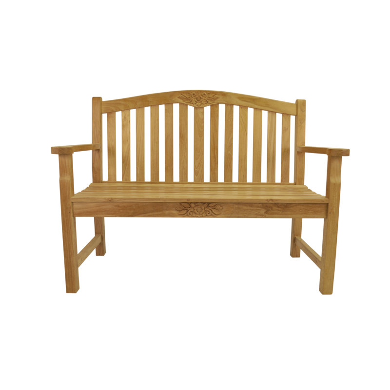 Anderson Teak 50" Handcrafted Traditional Outdoor Bench