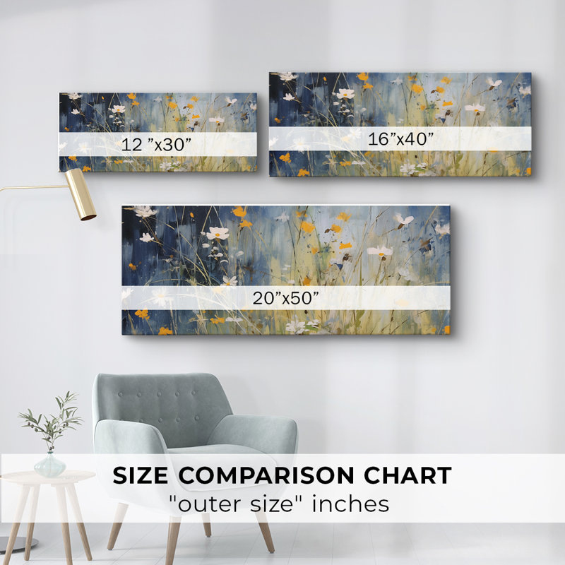 Toile tendue avec châssis abstrait # 10 Cxxix, H 12 po x l 30 po