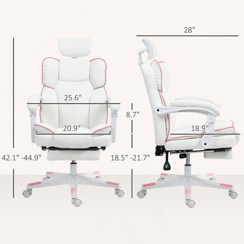Chaise de bureau moderne, avec fauteuil inclinable et repose-pieds, pour les joueurs à domicile et les employés de bureau