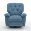Fauteuil inclinable relaxant, molleton artificiel doux, rembourré, oscillant, poche latérale-1337520700