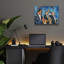  «Horn Section» par Allayn Stevens, art mural en verre acrylique, 16 po x 12 po