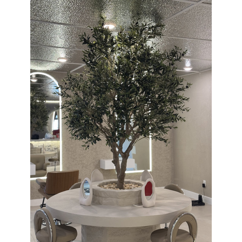 98" Artificial Olive Tree in Pot