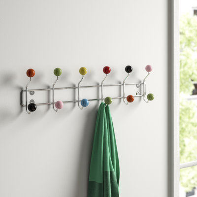Goldberg Steel 12 - Hook Wall Mounted Coat Rack